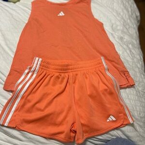Adidas Vibrant Orange Athletic Set